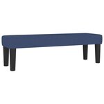 vidaXL Sommier à lattes de lit avec matelas Bleu 200x200 cm Tissu