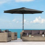 Hi parasol aluminium anthracite 3 m uv50+