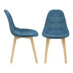 Lot de 6 chaises de salle à manger 86 x 53 x 47 cm bleu 03_0006786
