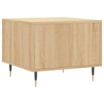vidaXL Table basse Chêne sonoma 50x50x40 cm Bois d'ingénierie