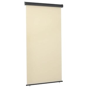 vidaXL Auvent latéral de balcon 125x250 cm Crème