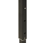 vidaXL Tente de réception pliable avec parois Noir 2x2 m