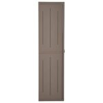 vidaXL Armoire de rangement jardin Marron 65x45x172 cm PP Aspect bois