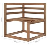Vidaxl salon de jardin 8 pièces avec coussins beige