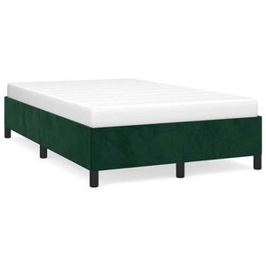 vidaXL Cadre de lit sans matelas vert foncé 120x190 cm velours