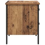 vidaXL Cabinet de Chevet avec tiroir Bois ancien 40 x 42 x 50 cm