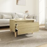 vidaXL Table d'appoint Chêne sonoma 50x46x35 cm Bois d'ingénierie