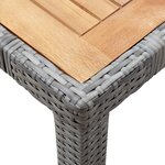 vidaXL Ensemble à manger de jardin coussins 5Pièces Résine tressée Gris