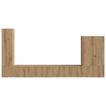 vidaXL Ensemble de meuble TV mural Montage mural 6 Pièces Chêne artisanal