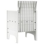 vidaXL Chaises de jardin avec coussins 2 Pièces Blanc Rattan Synthétique
