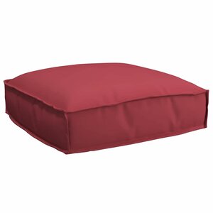 vidaXL Coussin pour assise de palette Bordeaux 50 x 50 x 12 cm