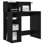vidaXL Bureau Chêne noir 90 x 48 x 101 5 cm Bois d'ingénierie