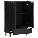 vidaXL Buffet noir 60x33x100 cm bois d'ingénierie