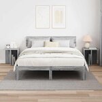 vidaXL Table d'appoint 2 Pièces Gris Sonoma 37 x 32 x 40 cm