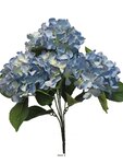 Bouquet d&rsquo;hortensia artificiel en branche  h 45 cm bleu royal - best - couleur: bleu royal