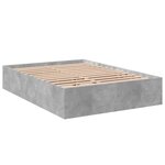 vidaXL Cadre de lit sans matelas gris béton 140x200 cm