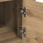 vidaXL Chariot de cuisine chêne artisanal 60 x 45 x 80 cm