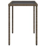 vidaXL Ensemble à manger de jardin 5 Pièces coussins gris résine tressée