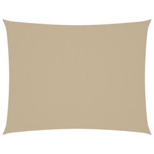 vidaXL Voile de parasol tissu oxford rectangulaire 2x3 m beige