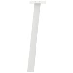 vidaXL Pieds de table basse 4 pièces Blanc 30 cm Acier