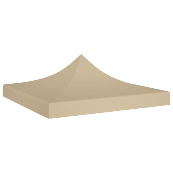 vidaXL Toit de tente de réception 2x2 m Beige 270 g/m²