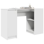 vidaXL Bureau blanc 120x42x76 cm bois d'ingénierie