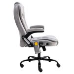 vidaXL Chaise de bureau de massage Gris clair Velours