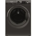 Lave-linge hublot hotpoint pnm11923bkfrn natis - 9 kg - 1200 trs/min - noir