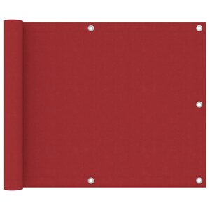 vidaXL Écran de balcon Rouge 75x300 cm Tissu Oxford