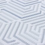 vidaXL Coussins de Matelas Blanc et Bleu 70 x 200 cm
