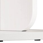 vidaXL Table d'appoint Blanc 39.5 x 39.5 x 53.5 cm Bois massif en pin