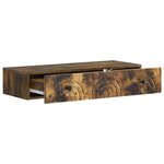 vidaXL Table d'appoint murale 87 5 x 34 5 x 17 cm Bois d'ingénierie