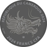 Pièce de monnaie en Argent 2000 Francs g 93.3 (3 oz) Millésime 2024 Lucky Charm YEAR OF THE DRAGON