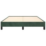 vidaXL Cadre de lit sans matelas vert foncé 140x190 cm velours