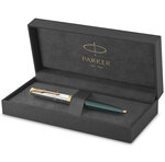Stylo bille haut de gamme Parker 51 Premium  Vert forêt  Recharge d'encre noire pointe moyenne  coffret cadeau