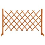 vidaXL Clôture en treillis de jardin Orange 120x90 cm Bois de sapin
