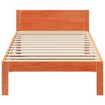 vidaXL Cadre de lit sans matelas cire marron 80x200 cm bois pin massif