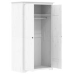 vidaXL Garde-robe BODO blanc 99x53 5x173 cm bois massif de pin