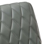 Vidaxl fauteuil gris cuir véritable