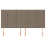 vidaXL Tête de lit Taupe 160x5x118/128 cm Tissu
