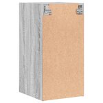 vidaXL Armoire murale avec portes en verre sonoma gris 35x37x68 5 cm