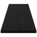 vidaXL Planche d'étagère à livres 4 Pièces Noir 100 x 40 x 1.5cm