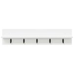 vidaXL Porte-manteau mural Blanc 80 x 10.5 x 18 cm Bois d'ingénierie
