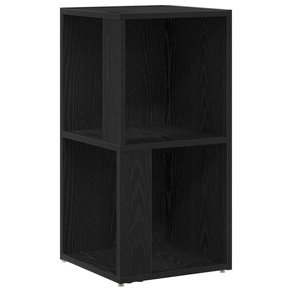 vidaXL Étagères d'angle Chêne noir 33 x 33 x 67 cm Bois d'ingénierie