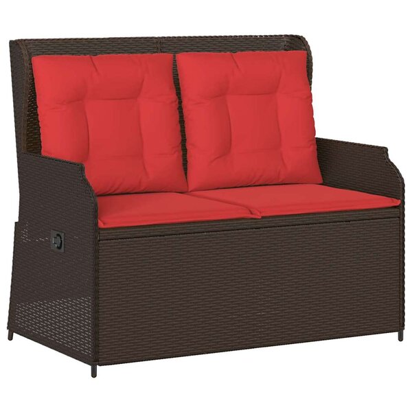 vidaXL Banc de jardin Marron polyrotin