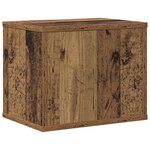 vidaXL Organiseur de bureau Bois ancien 36 x 26 x 29.5 cm