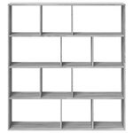 vidaXL Bibliothèque sonoma gris 132x29x141 5 cm bois d'ingénierie