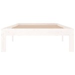 vidaXL Cadre de lit sans matelas blanc 90x190 cm