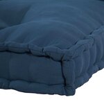 vidaXL Coussin de canapé sur palette 2 Pièces Indigo tissu