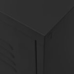 vidaXL Meuble TV Noir 105x35x50 cm Acier